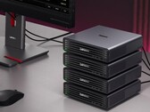 Up to Four Lenovo ThinkCentre X Ultra mini PCs can be clustered into a powerful AI server.