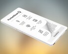The PocketBook Q e-reader fits comfortably in a pants pocket.