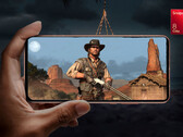 The game was reportedly emulated at 720p (Image source: Qualcomm and Rockstar - edited)