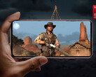 The game was reportedly emulated at 720p (Image source: Qualcomm and Rockstar - edited)