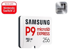 The 256GB capacity of the Samsung P9 Express microSD Express card has received a heavy discount on Amazon. (Image source: Samsung)