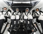 From right to left, NASA astronauts Jeanette Epps, mission specialist; Matthew Dominick, commander; Michael Barratt, pilot; and Roscosmos cosmonaut Alexander Grebenkin, mission specialist. (Image source: SpaceX)