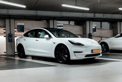 Chinese officials fear that Tesla EVs like the Model 3 seen in this picture could be used for foreign espionage (Image: Jannis Lucas)
