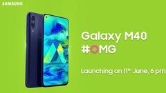 One of the Galaxy M40's main selling points is its punch-hole display. (Source: India Today)