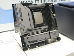 The DeskMini F1FGM features AMD's X870 chipset on a Micro-ATX motherboard. (Image source: via PC Watch)