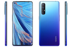 The OPPO Find X2 Neo also comes in blue for the global market. (Image source: CNMO)