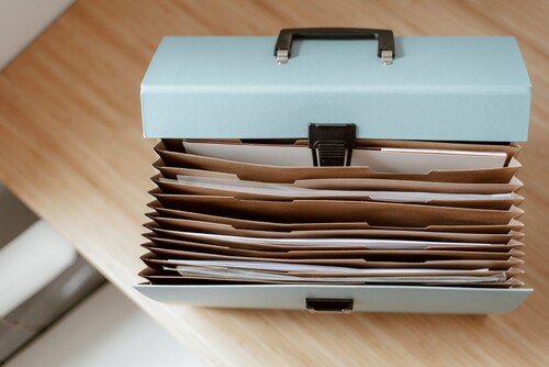 Backup codes belong with your documents