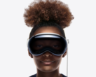 She's smiling, but not because she is watching immersive 3D porn. (Image: Apple)