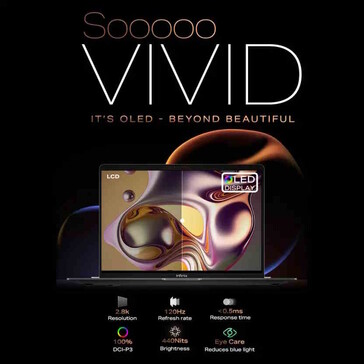 An OLED screen is used (Image source: Infinix)