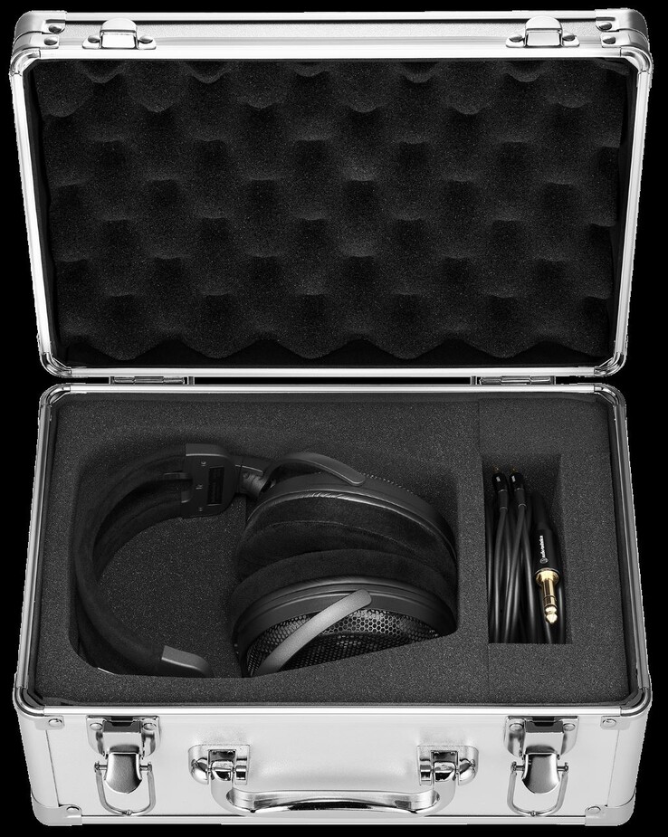 The ATH-ADX3000 comes with a 3 meter (9.8 ft.) A2DC detachable audio cable with a 6.5mm (1/4") connector. (Image source: Audio-Technica)