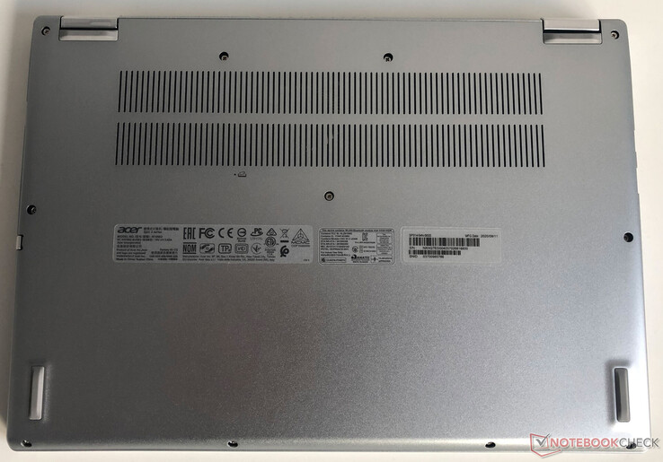 View of the bottom side of the Acer Spin 3 SP314 convertible.