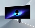 Front of Alienware AW3426DW 34-inch QD-OLED gaming monitor shown