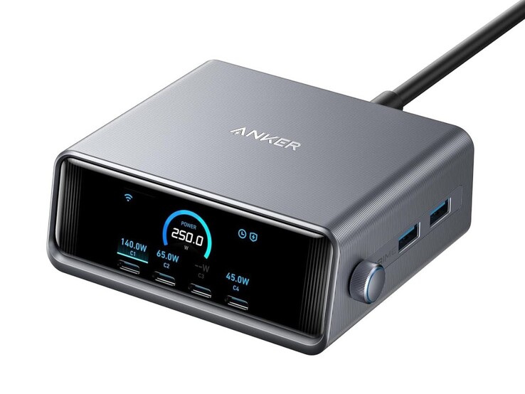 The original Anker Prime Charger (250W, 6 Ports, GaNPrime)