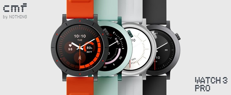 The CMF by Nothing Watch 3 Pro is now available in four colorways. (Image source: CMF by Nothing)