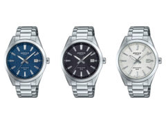 From left to right (pictured), Casio Edifice EFV160D-2AV, EFV160D-1AV, and EFV160D-7AV. (Image source: Casio)