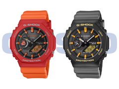 The Casio G-Shock GA-B2100DF-4AJR (left) and GA-B2100DF-1AJR (right), pictured. (Image source: Casio - edited)