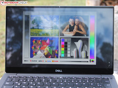 The capacitive touchscreen is glossy