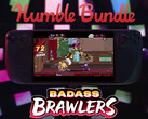 The Badass Brawlers game collection will expire on June 18, 2025. Pictured: Steam Deck running River City Girls 2. (Image source: Steam and Humble Bundle - edited)