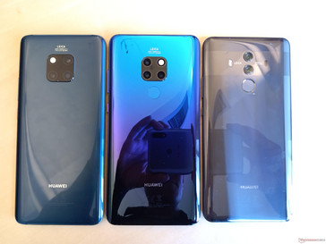 Left to right: Mate 20 Pro, Mate 20, Mate 10 Pro