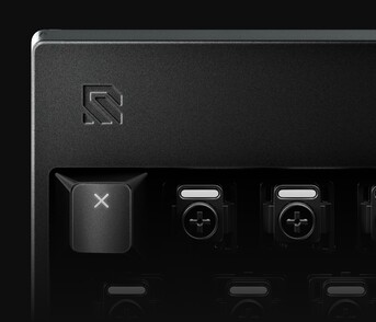 A new LED design is intended to prevent light from leaking through between the keys.
