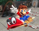 Mario and Cappy from Super Mario Odyssey are shown