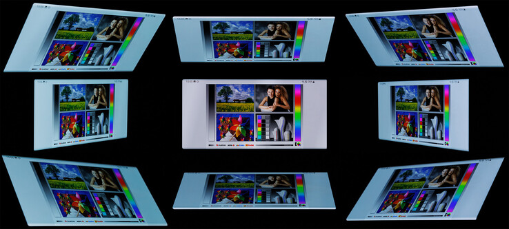 Viewing angle stability of the Samsung Galaxy S22 Ultra