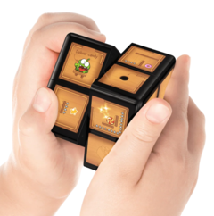 Popular smartphone game Cut the Rope has be reimagined for the WOWCube. (Image: CubiOs Inc)