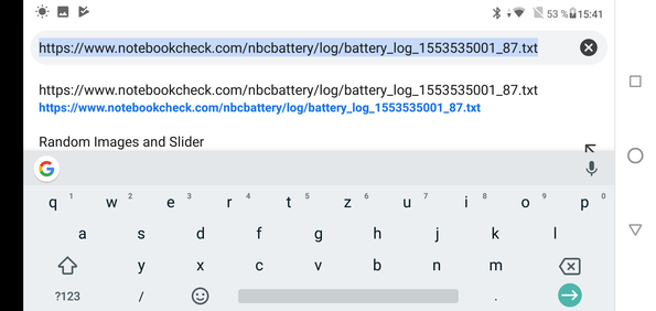 Using the default keyboard in landscape mode