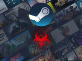 Steam banner with malware logo shown