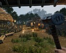 An image showing a village in Sengoku Dynasty, now 52% off on Steam.