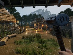 An image showing a village in Sengoku Dynasty, now 52% off on Steam.