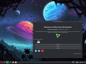 Arch-based Xray_OS Linux desktop with Tolitica assistant (Image source: Xray_OS on SourceForge)