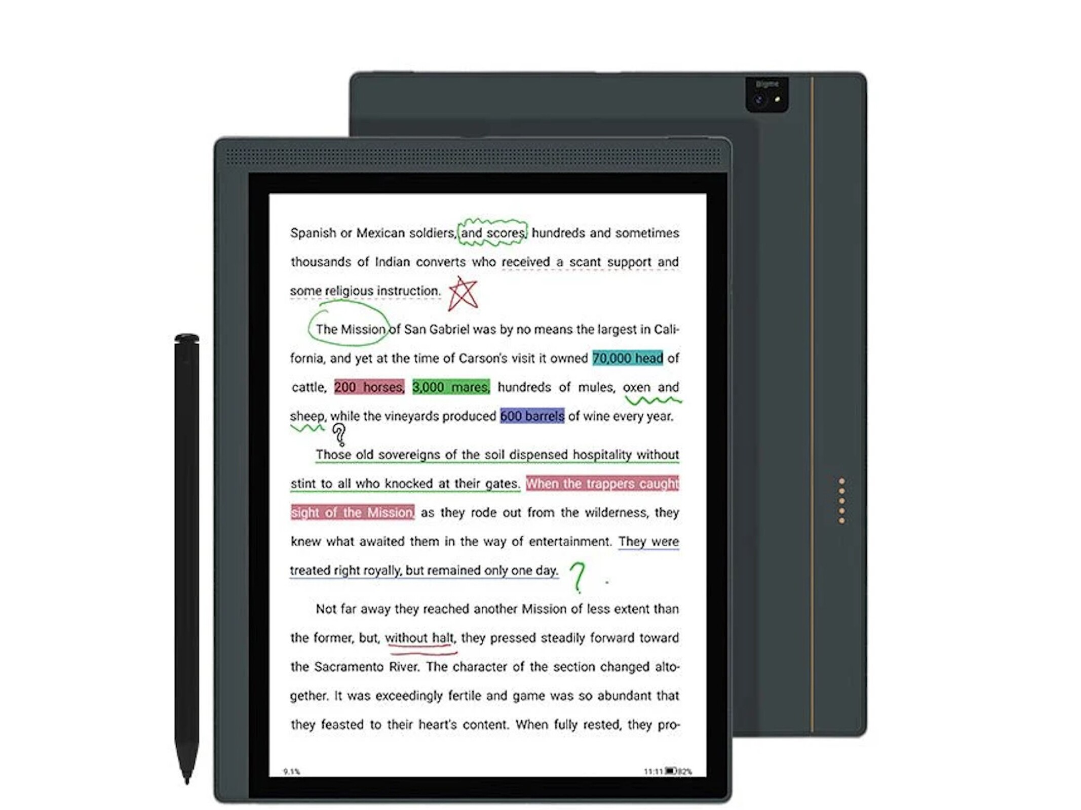 Bigme B1051C--Ultra-thin Color E ink Tablet with Android