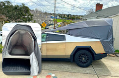 The Tesla Cybertruck's production Basecamp tent has almost nothing to do with the originally advertised version. (Image source: Cybertruck Owners' Club)