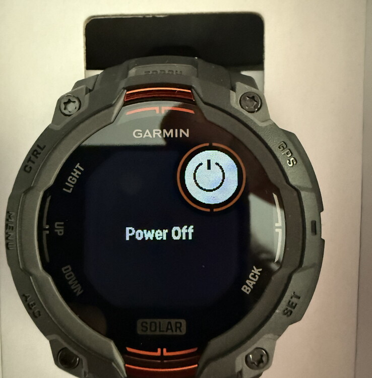 The small second display of the Garmin Instinct 3 is not centered properly (Image source: eastexo, Reddit)