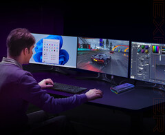 The ONEXPLAYER M1 weighs 615 g. (Image source: One-Netbook)