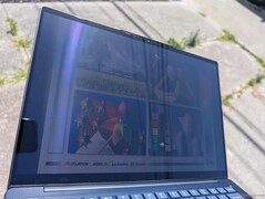 Outdoors under sunlight