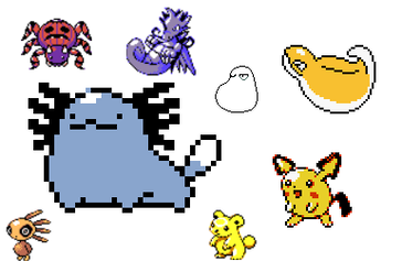 Just some of the beta Pokémon. (Edited - images: Resetera)