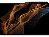 The Galaxy Tab S8 Ultra with its notched display and S Pen. (Image source: WinFuture)