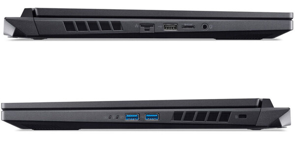 The connectivity options on the Acer Nitro 16 include HDMI 2.1 and USB-C (Image: Acer)