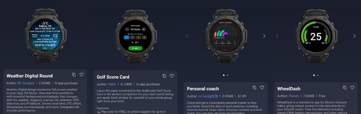 The new Amazfit Mini Apps