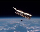 An image of Hubble space telescope in Earths orbit (Image source: ESA; cropped)