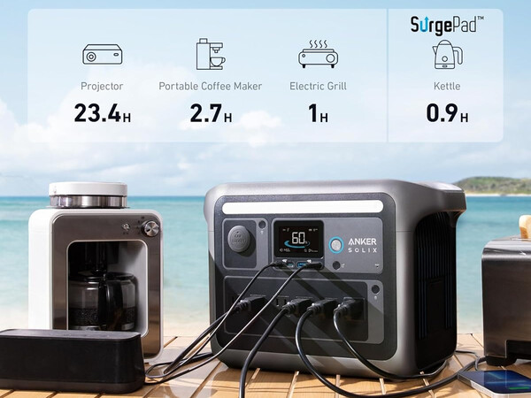 The Anker Solix C1000 can power home appliances and mobile devices. (Image source: Anker)