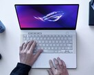 The Platinum White ROG Zephyrus G14 is a beautiful laptop with OLED display and AMD Ryzen 9 CPU (Image source: Asus)
