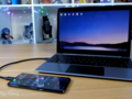The V50 ThinQ connected to a NexDock 2. (Image source: Somegadgetguy)