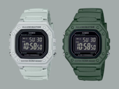 Casio has unveiled the W-218H-3BV and W-218H-8BV watches (pictured). (Image source: Casio, edited)