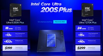 Intel Arrow Lake Refresh - Core Ultra 7 270K Plus and Core Ultra 5 250K Plus (Source: Intel)