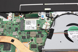 The M.2 WLAN module is removable