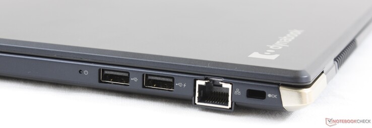 Right: 2x USB Type-A 3.2 Gen. 1, Gigabit RJ-45, Kensington Lock