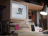 The Maingear Retro95 prebuilt gaming PC on a desktop (Image source: Maingear PR)